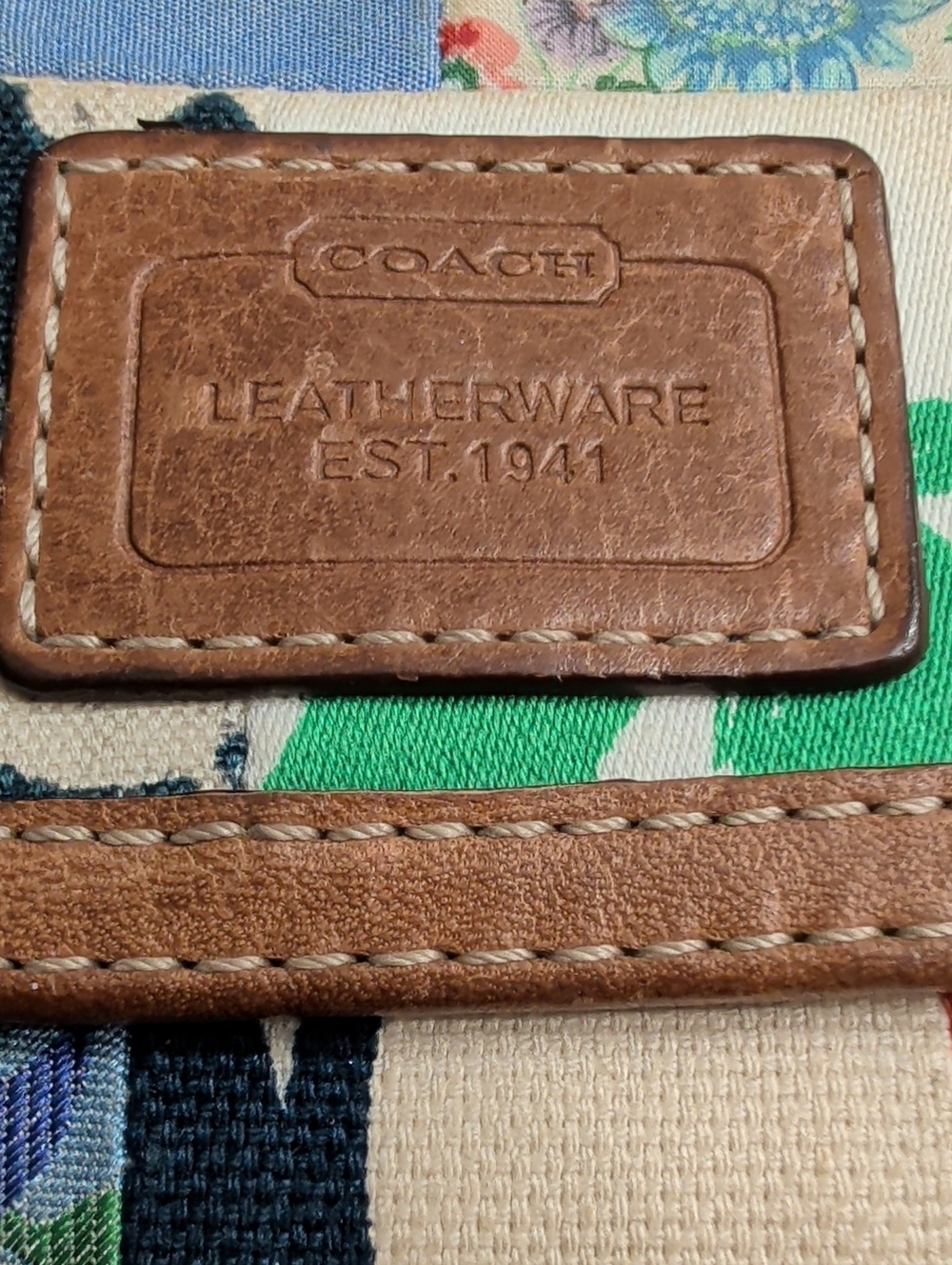 Coach Patchwork Multicolor Key Wallet - Picture 8 of 8